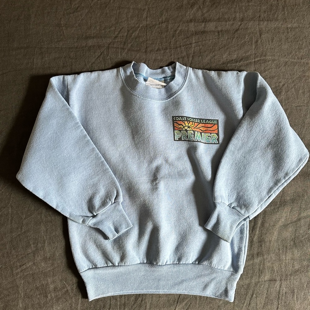 Port and Company Light Blue Crewneck Sweater
